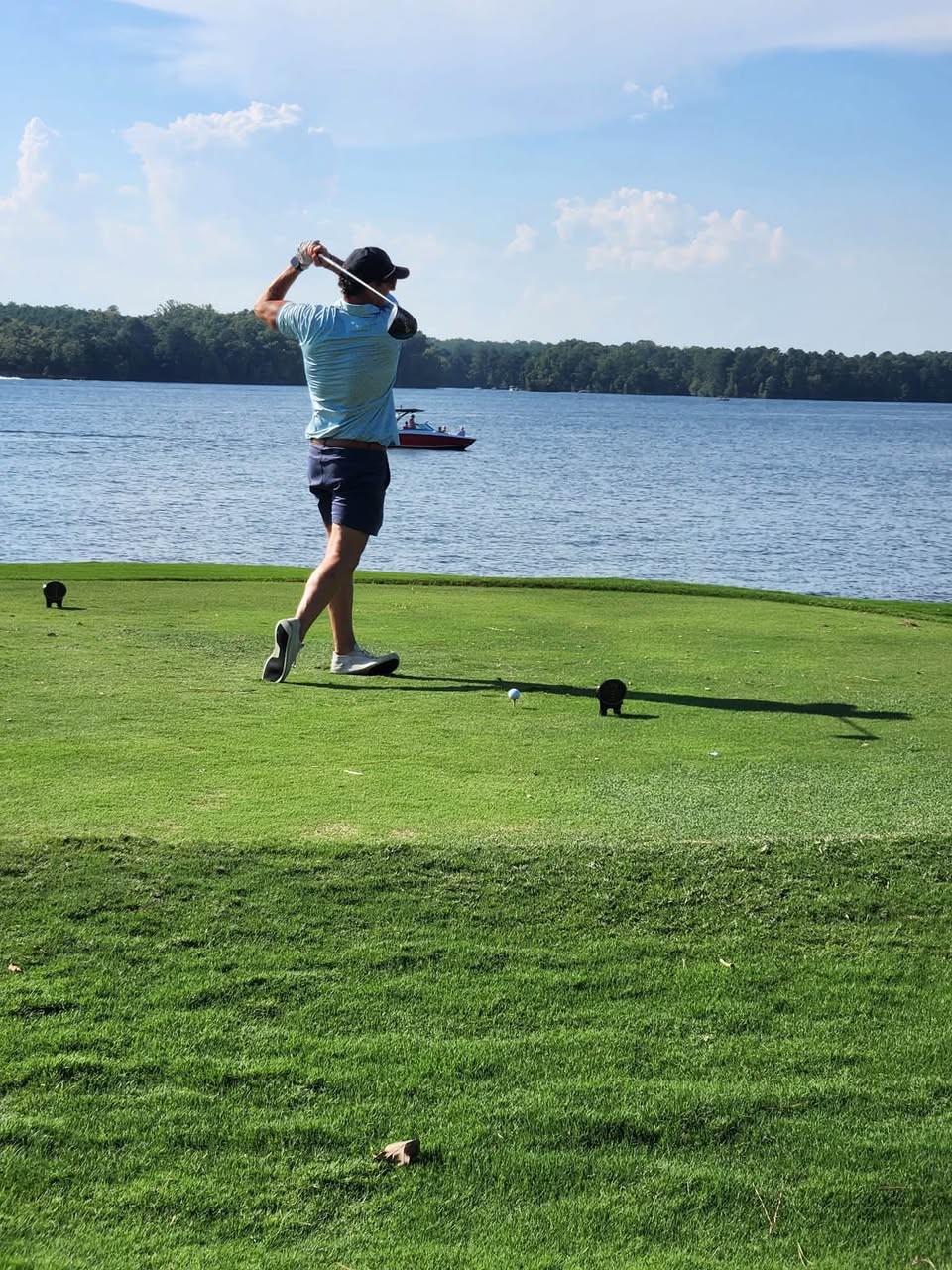 Dr. Austin Glennon playing golf